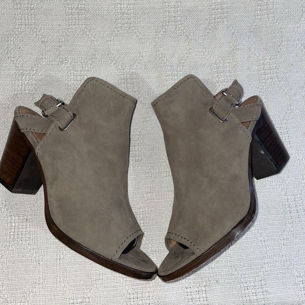 Frye Women’s Dressy Heels Size 8 M Gray Leather Going Out Party Comfort